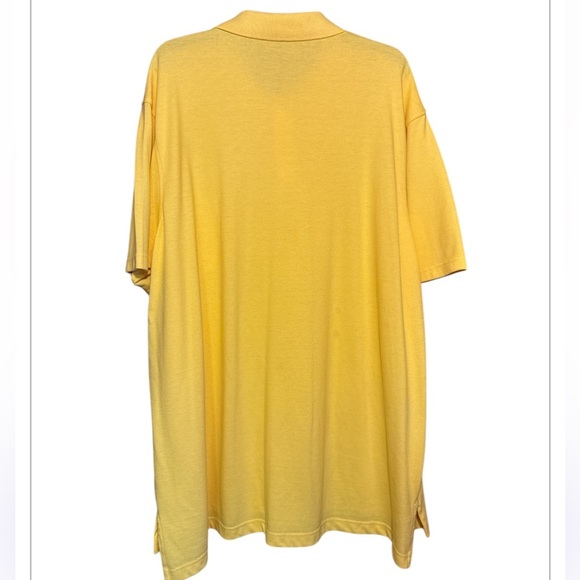 Lands End Men's Yellow Polo Shirt size XXL 50-52 - Picture 2 of 3